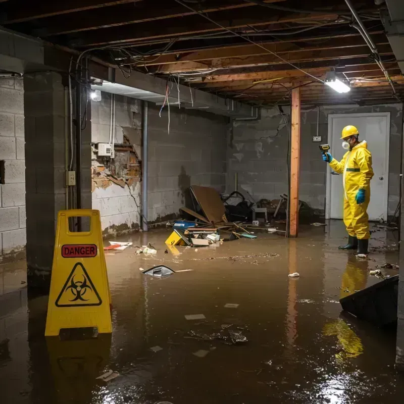 Flooded Basement Electrical Hazard in East Hanover, NJ Property